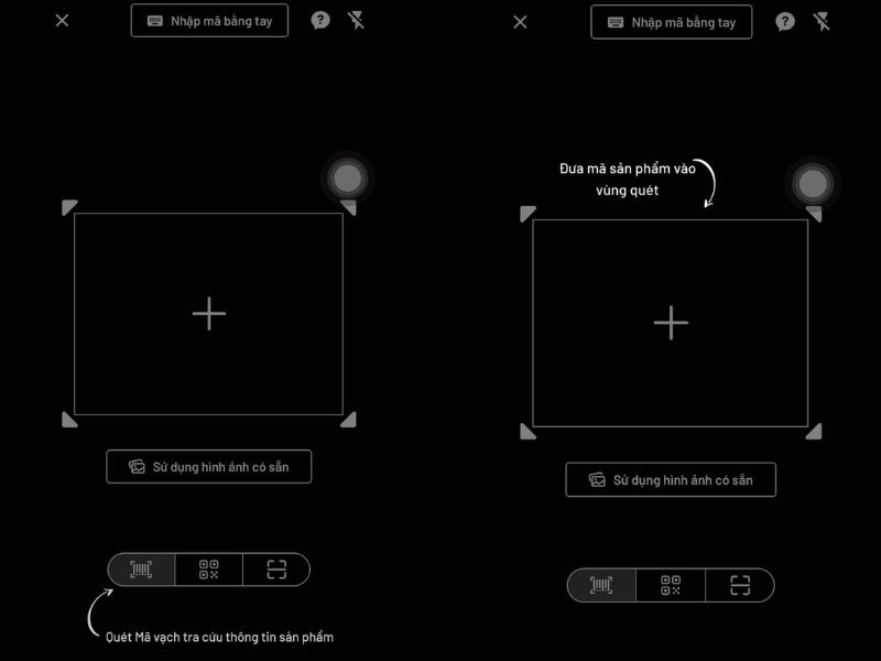 quét mã sản phẩm Vincent Food bằng app iCheck Scanner