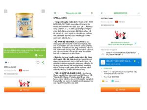 quét mã sản phẩm Vincent Food bằng app iCheck Scanner